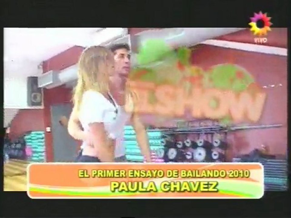 Ensayo de Paula Chavez para bailando 2010