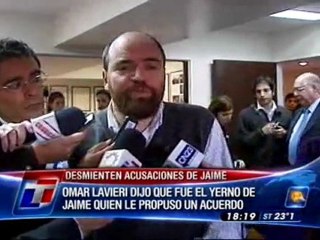 Omar Lavieri desmintió las acusaciones de Jaime