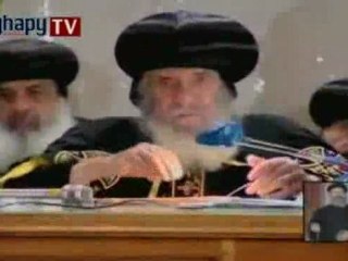 Réunion du Pape Shenouda III-14.04.2010:Personnages & Croix