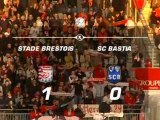 L2 / 2009-10 - Brest 4-0 Bastia : le résumé