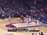 Joakim Noah takes the pass and finishes with a powerful slam