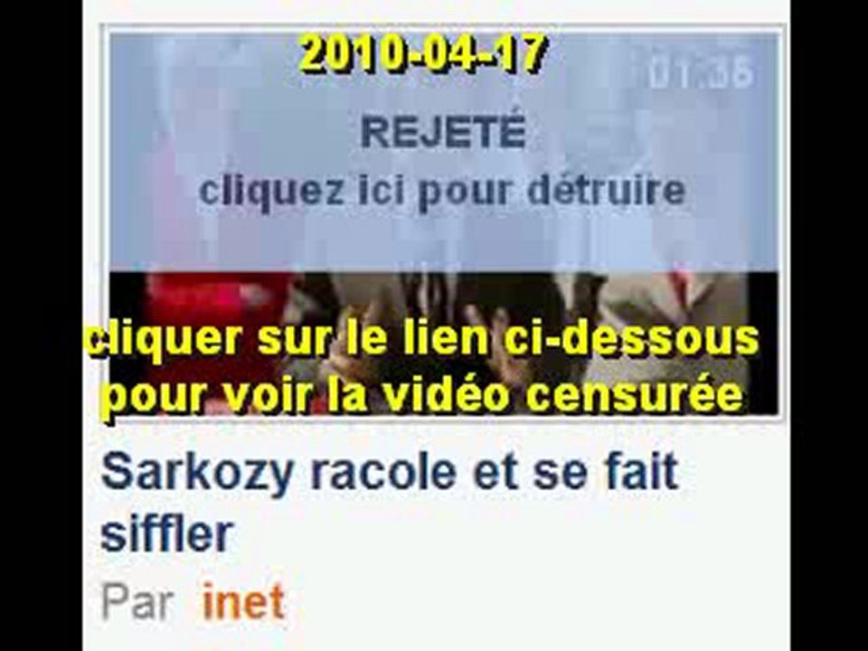Daily/Sarko/motion/la/Censure de 'Sarkozy racole et se fai s