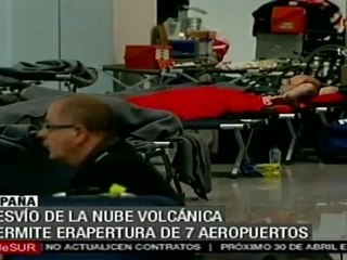 Desvío de nube volcánica permite reapertura de aeropuertos