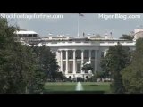 Stock footage of President leaving White House