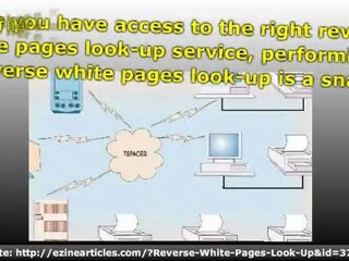 Reverse White Pages Look-Up