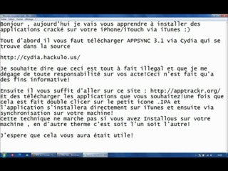 Installation d'application sur iTouch/iPhone via iTunes