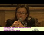 Budget Noisy-le-Sec : Alda Pereira-Lemaitre ( Maire PS )