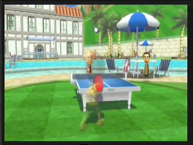 wii sport resort : tennis de table