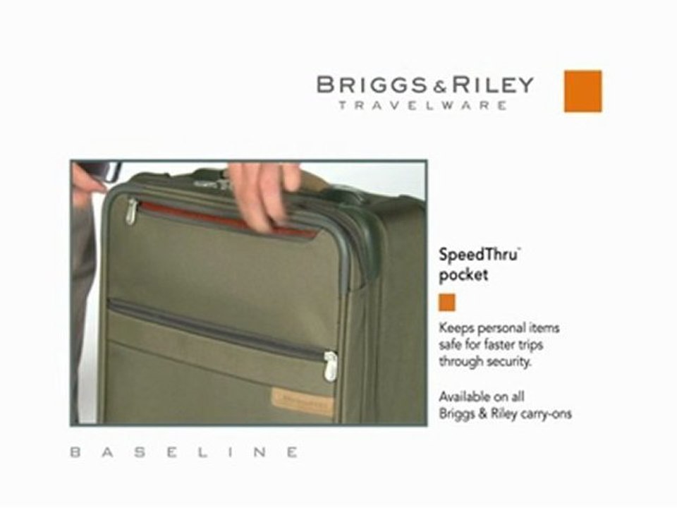 SpeedThru - Hassle Free Security Pocket on Briggs & Riley.