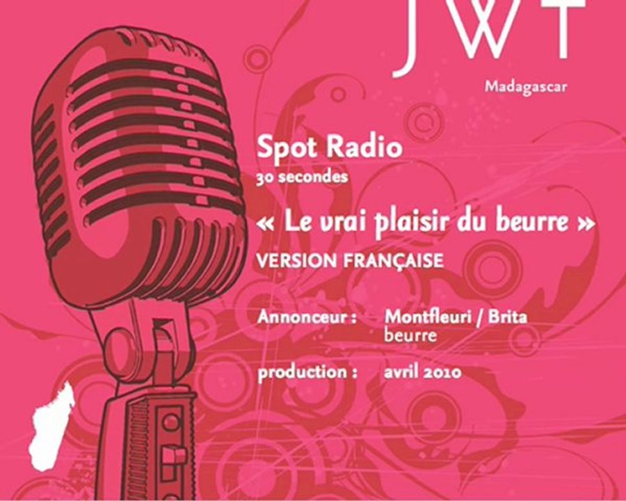 Monfleuri, le vrai plaisir du beurre (Spot Radio, vesion fra
