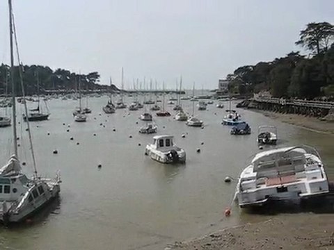 Pornic : marée basse vieux port