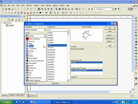 How to place components and devices in multisim software