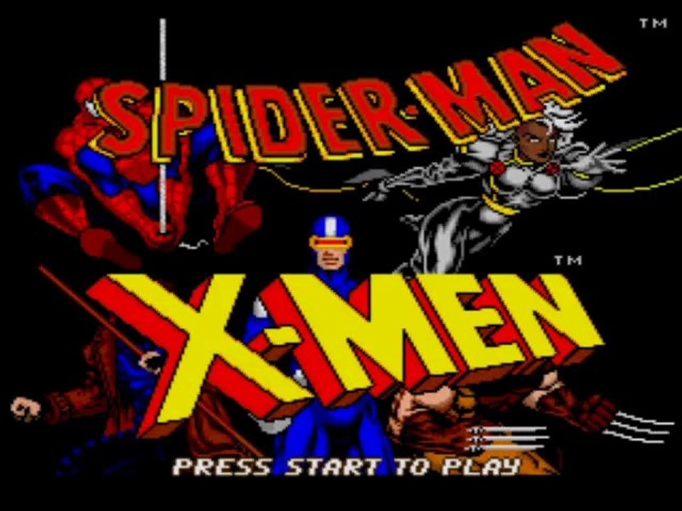 Spider-Man & X-Men [megadrive] videotest