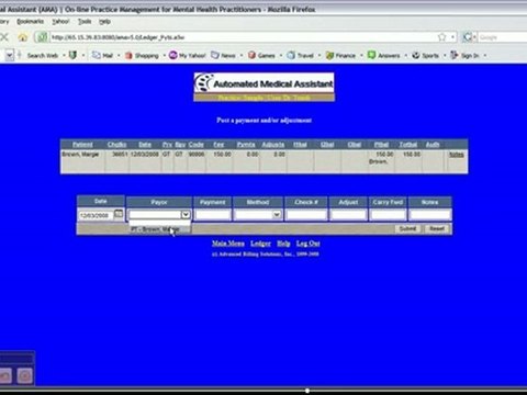 Automated Medical Assistant: Posting Payments