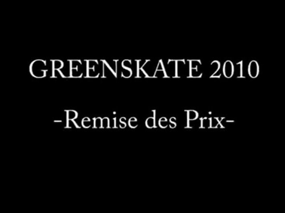 GREENSKATE 2010 Paris - Remise des prix