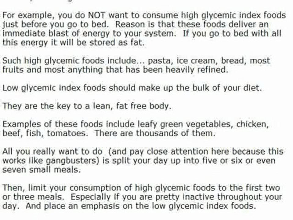 Why Low-Glycemic Foods Destroy Food Cravings & Fat