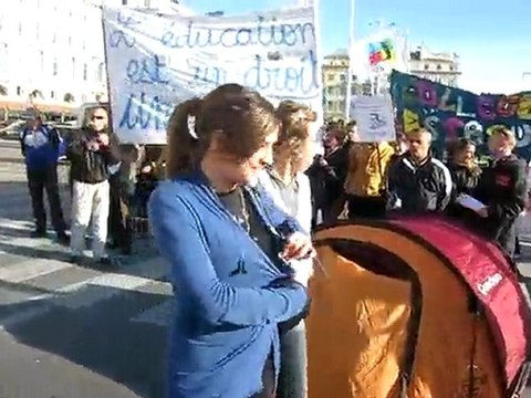 Nos tentes sur le Vieux-Port