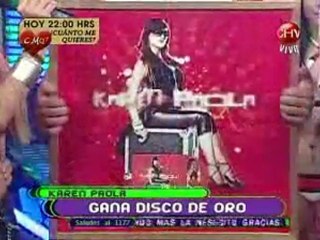 Karen Paola tiene disco de oro