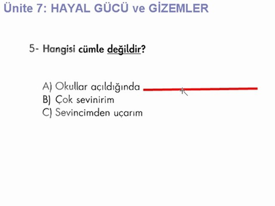 Ünite 7 hayal gücü ve gizemler(www.ilkogretimvideo.com)
