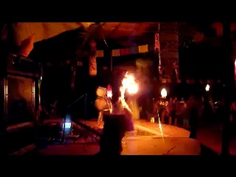 Tribal Fusion dance with fire by Jiva