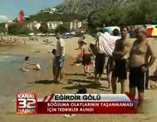 Eğirdir Gölünde Sınırlar Belirlendi...
