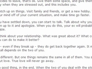 Get back Together After a Fight