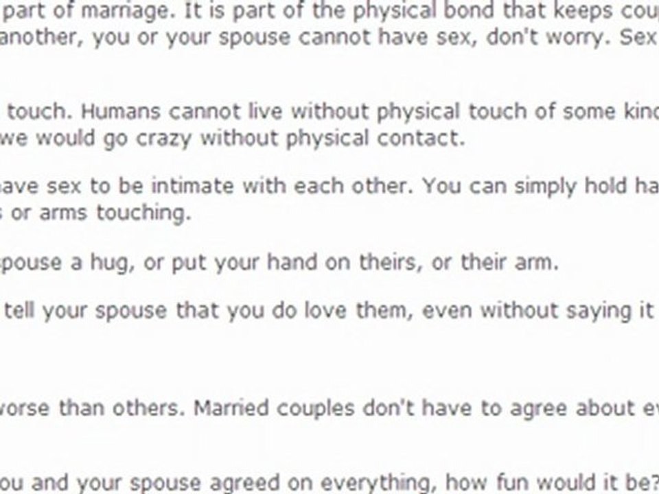 Common marriage Problems