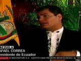 Rechaza Correa propuestas de incursiones militares de Colomb