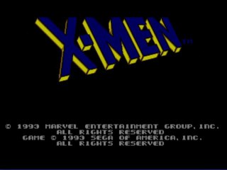 x-men [megadrive] videotest