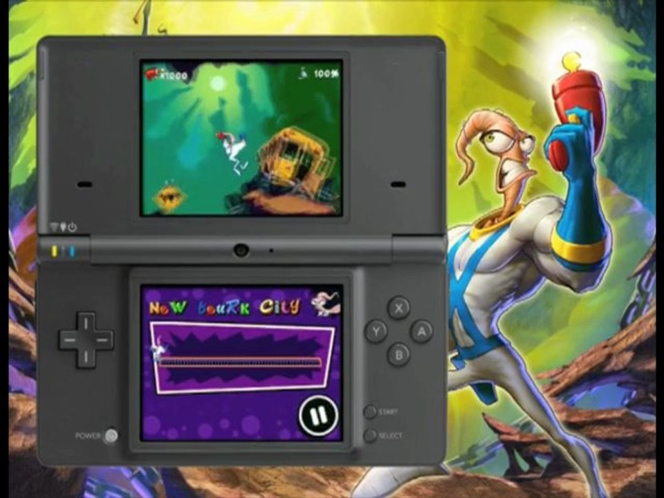 Earthworm Jim (trailer) - Jeu DSiWare Gameloft