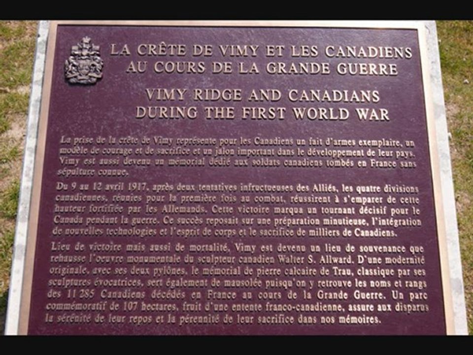 Bataille de Vimy 9 avril 1917 (2014-2018)