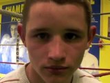 Dylan Carlier, champion de France junior de boxe