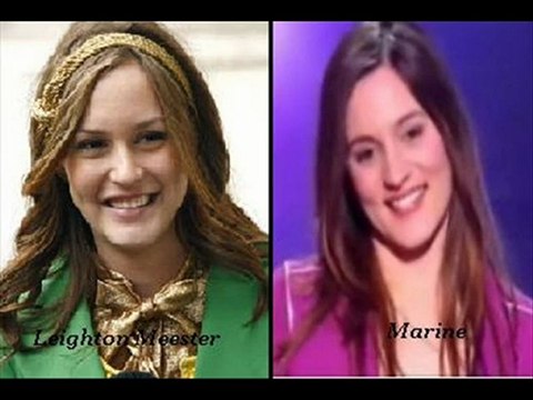 Marine de la nouvelle star et Leighton Meester Blair Waldorf