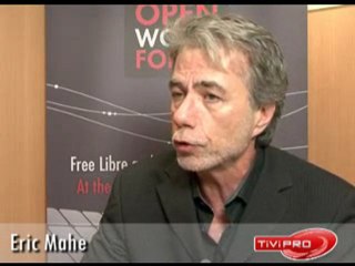 Eric Mahé pendant l'Open World Forum