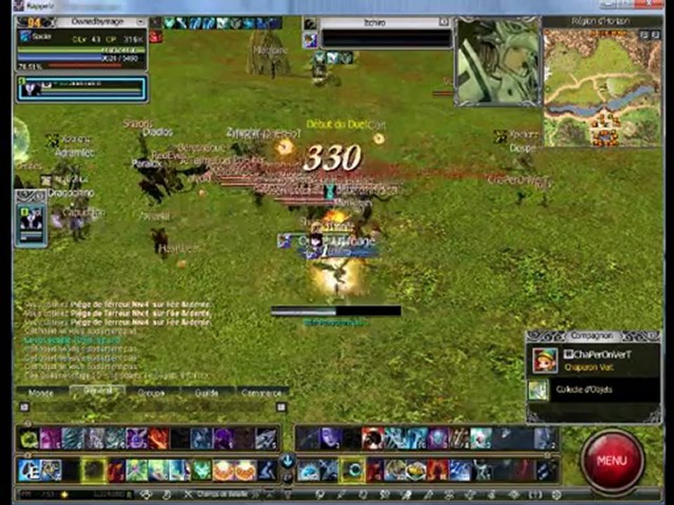 Rappelz Sorcier 94 V$ Belluaire 95
