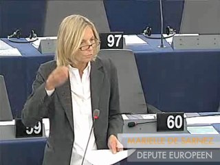 INTERVENTION MARIELLE DE SARNEZ AU PARLEMENT EUROPEEN
