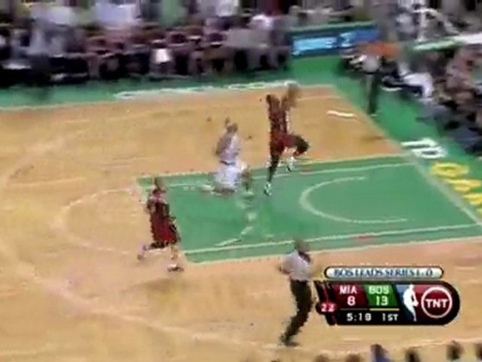 Michael Beasley grabs the ball off the turnover and the fast