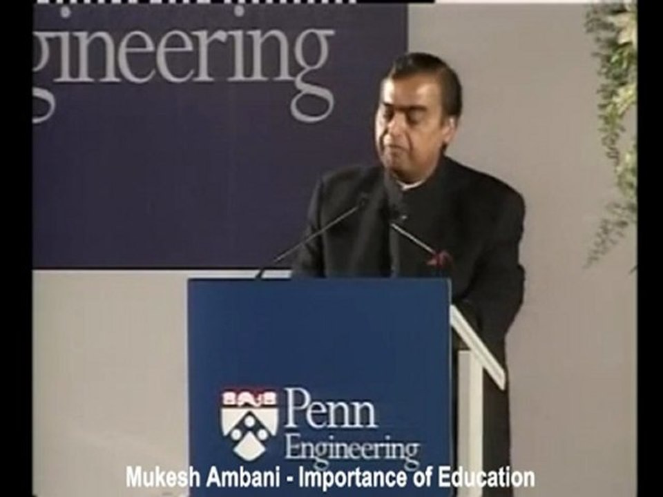 Mukesh Ambani on Importance of Education