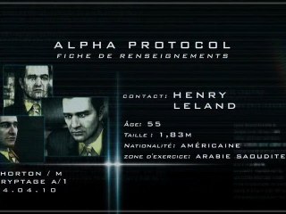 Alpha Protocol - Présentation personnages#3