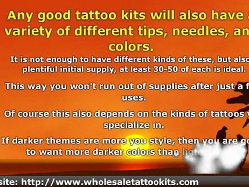 Making Money With the Right Tattoo Kit