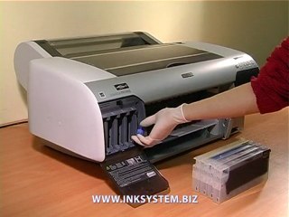 Заправка и установка  (ПЗК) на плоттеры Epson. Печать с ПЗК