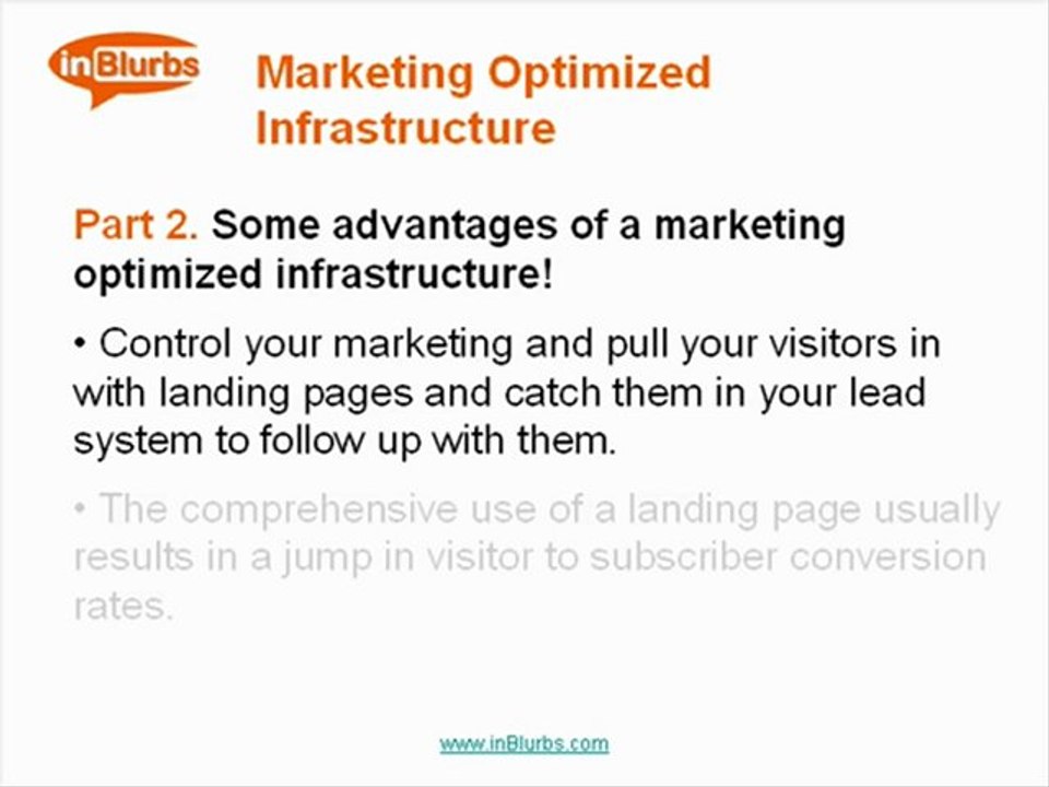 Marketing Optimized Infrastructure