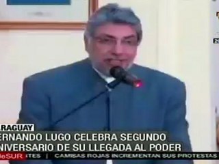 Fernando Lugo celebra dos años de su llegada al poder