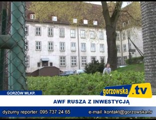 AWF rusza z inwestycją