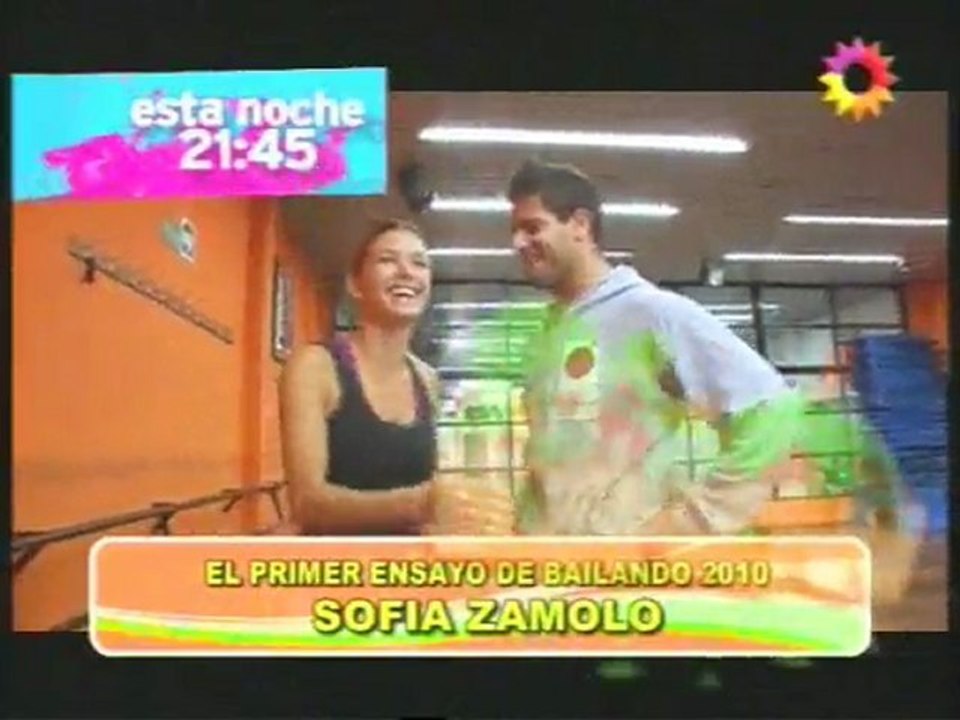 Ensayo Sofia Zamolo para bailando 2010