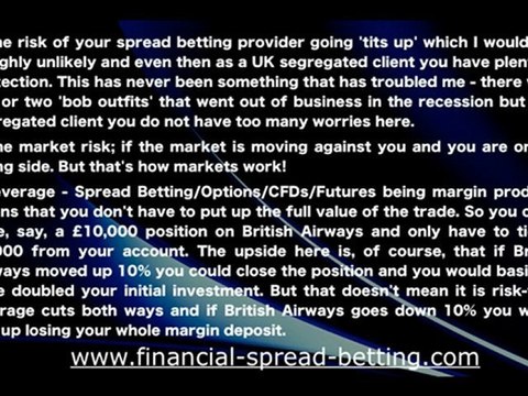 Risks of Using Spread Betting to Trade?