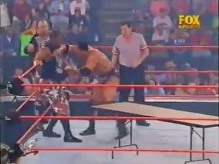 Dudley Boyz vs The Rock