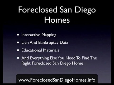 Foreclosed Homes San Diego - Search San Diego Foreclosed
