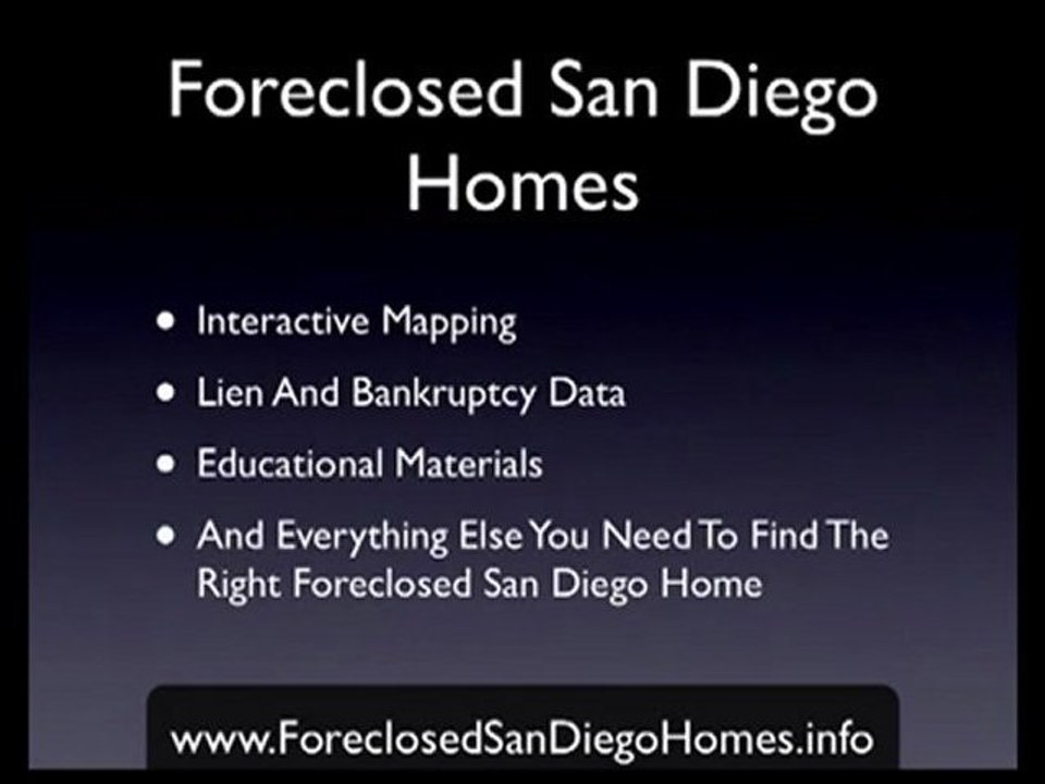 "Foreclosed Homes San Diego" - Search San Diego Foreclosed