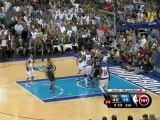 Manu Ginobili drives to the hole and maintains great control